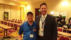 Earl Teats with Dr. Clifton Brady