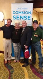 Eddie Freeman, Jan Whimms, Joe Melling and Earl Teats at a company event